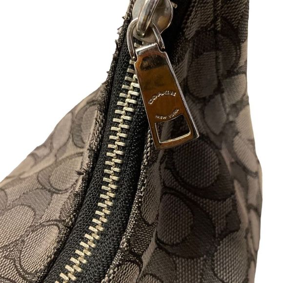 Coach Black Signature Print Shoulder Bag - Picture 7 of 12
